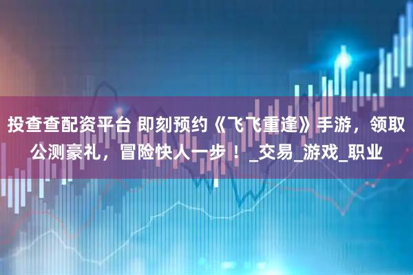 投查查配资平台 即刻预约《飞飞重逢》手游，领取公测豪礼，冒险快人一步 ！_交易_游戏_职业
