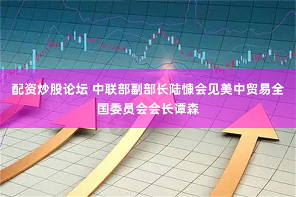 配资炒股论坛 中联部副部长陆慷会见美中贸易全国委员会会长谭森